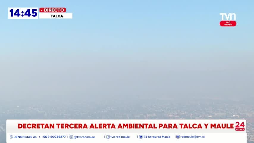 Talca y Maule suman su tercera alerta ambiental