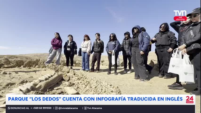 Parque Paleontológico cuenta con infografía traducida en inglés