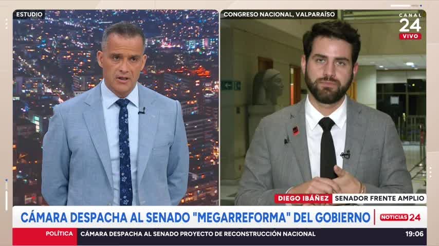 Senador Ibáñez y avance de megarreforma: “Así como está este proyecto no lo queremos, es regresivo y lo vamos a rechazar”