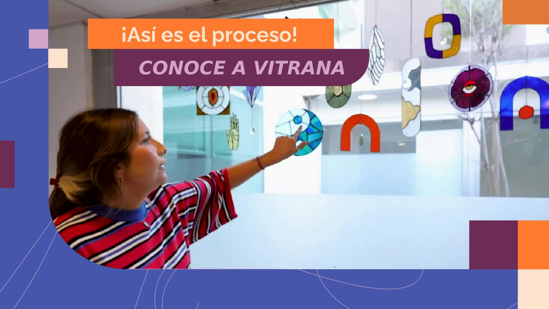Rafaela y su proceso creativo con los vitrales