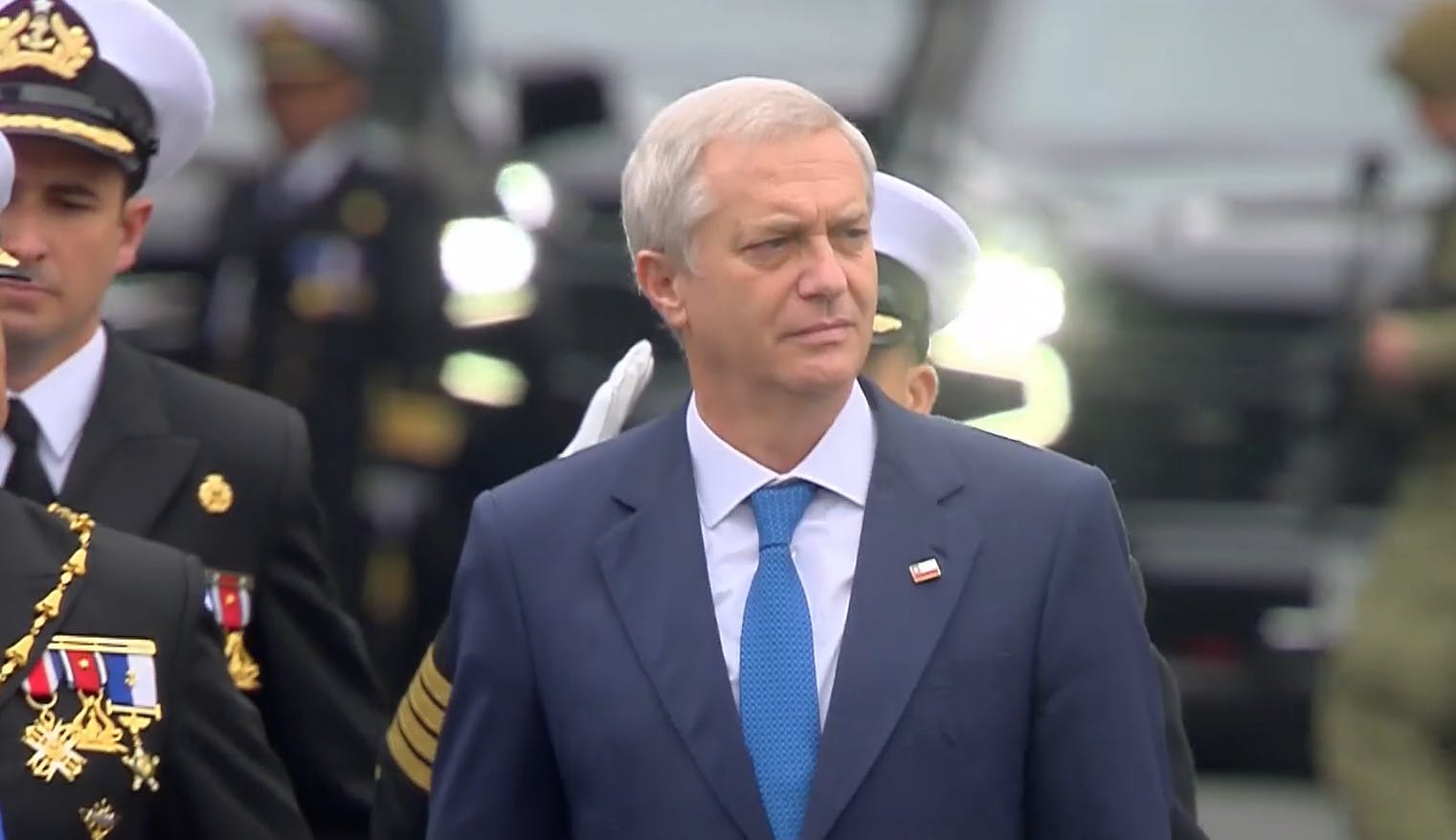 Así fue la llegada del Presidente Kast a su primera ceremonia de las Glorias Navales en Valparaíso
