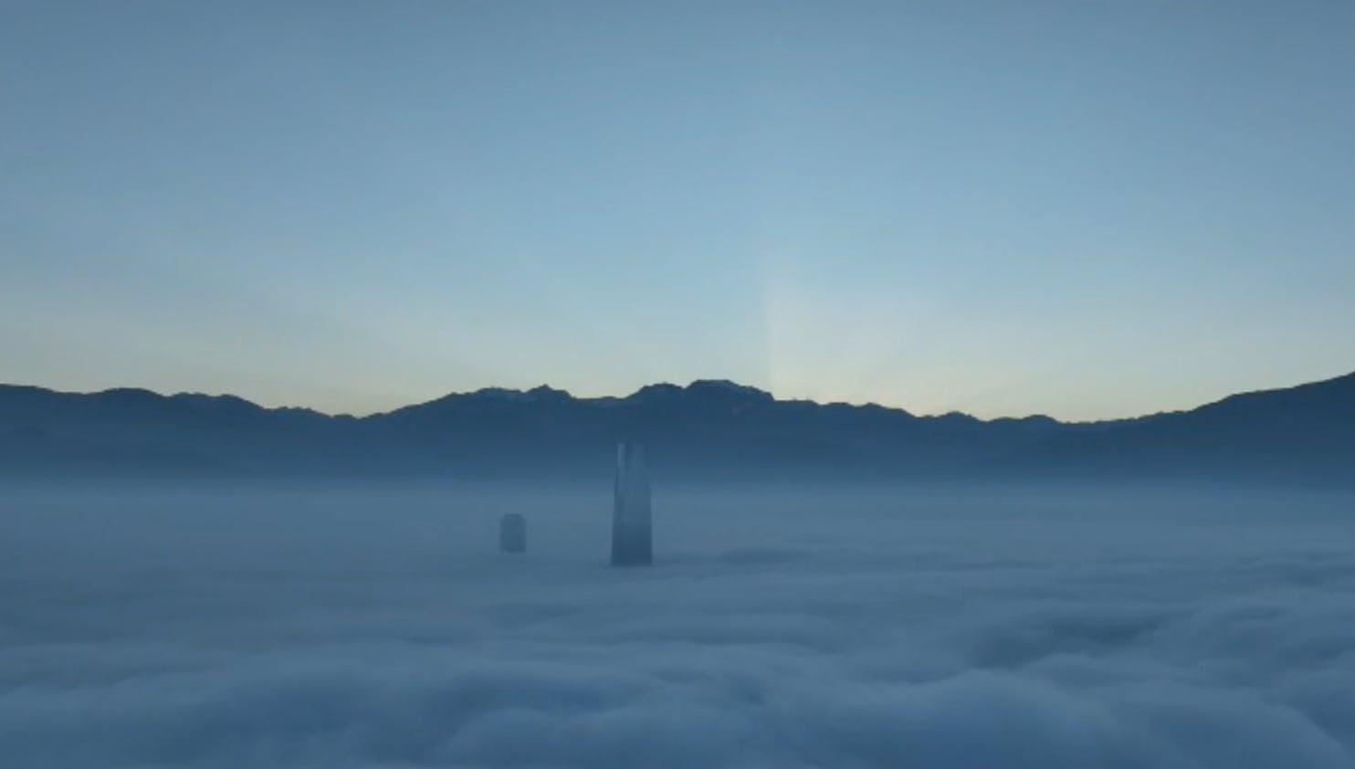 ¿Hasta cuándo el frío?: La espectacular vista que dejó la neblina en la zona central 