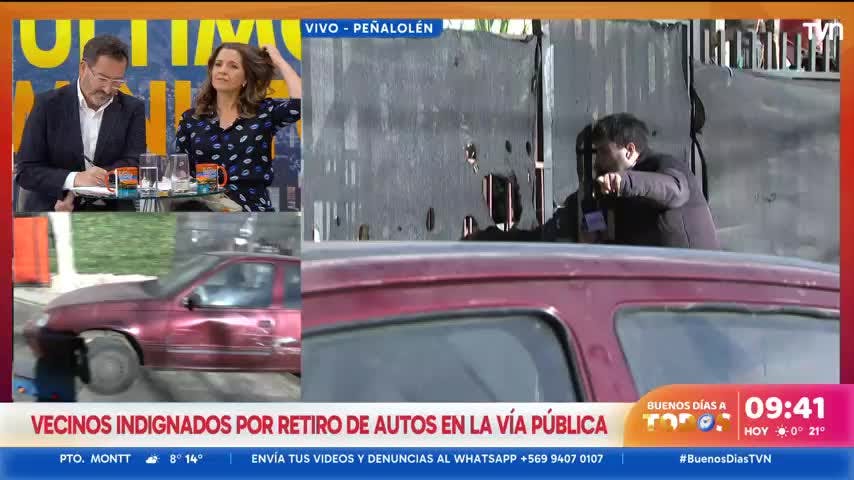Tenso momento en Peñalolén: vecinos indignados por retiro de autos en la vía pública