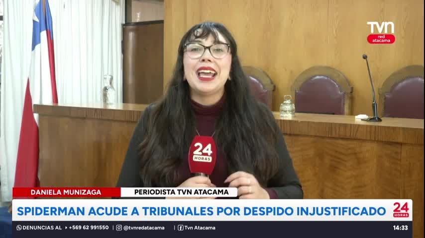 Copiapó: Spiderman presenta demanda por despido injustificado