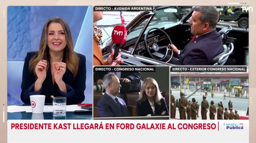 Suboficial Cristián Arce Muñoz, conduce por primera vez el Ford Galaxie 500XL