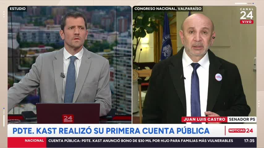 Senador Castro y plan de seguridad del Gobierno tras Cuenta Pública: “Nos preocupa que haya tardanza en fijar un itinerario”