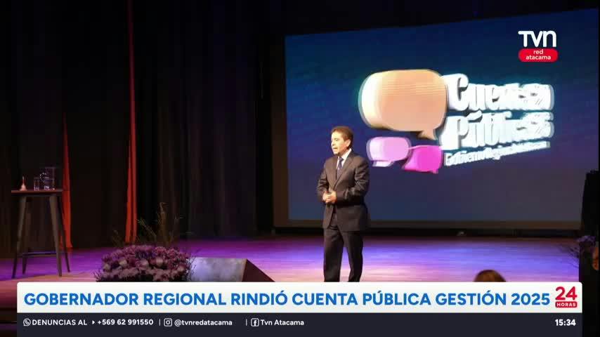 Gobernador Regional rindió Cuenta Pública gestión 2025