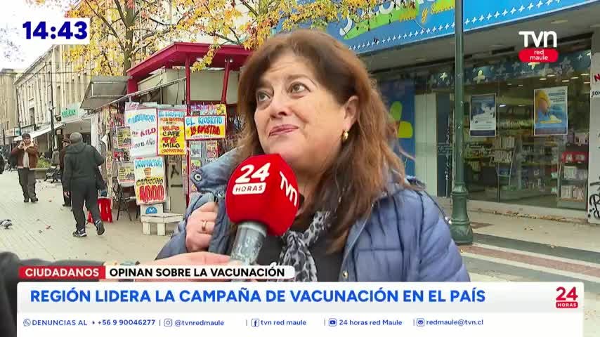 Campaña de vacunación tiene al Maule entre los primeros lugares