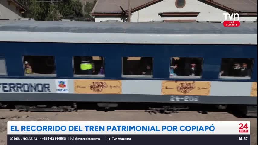 Recorrido del Tren Patrimonial por Copiapó