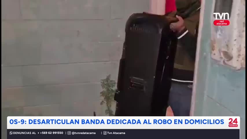 Desarticulan banda dedicada al robo en viviendas en Copiapó
