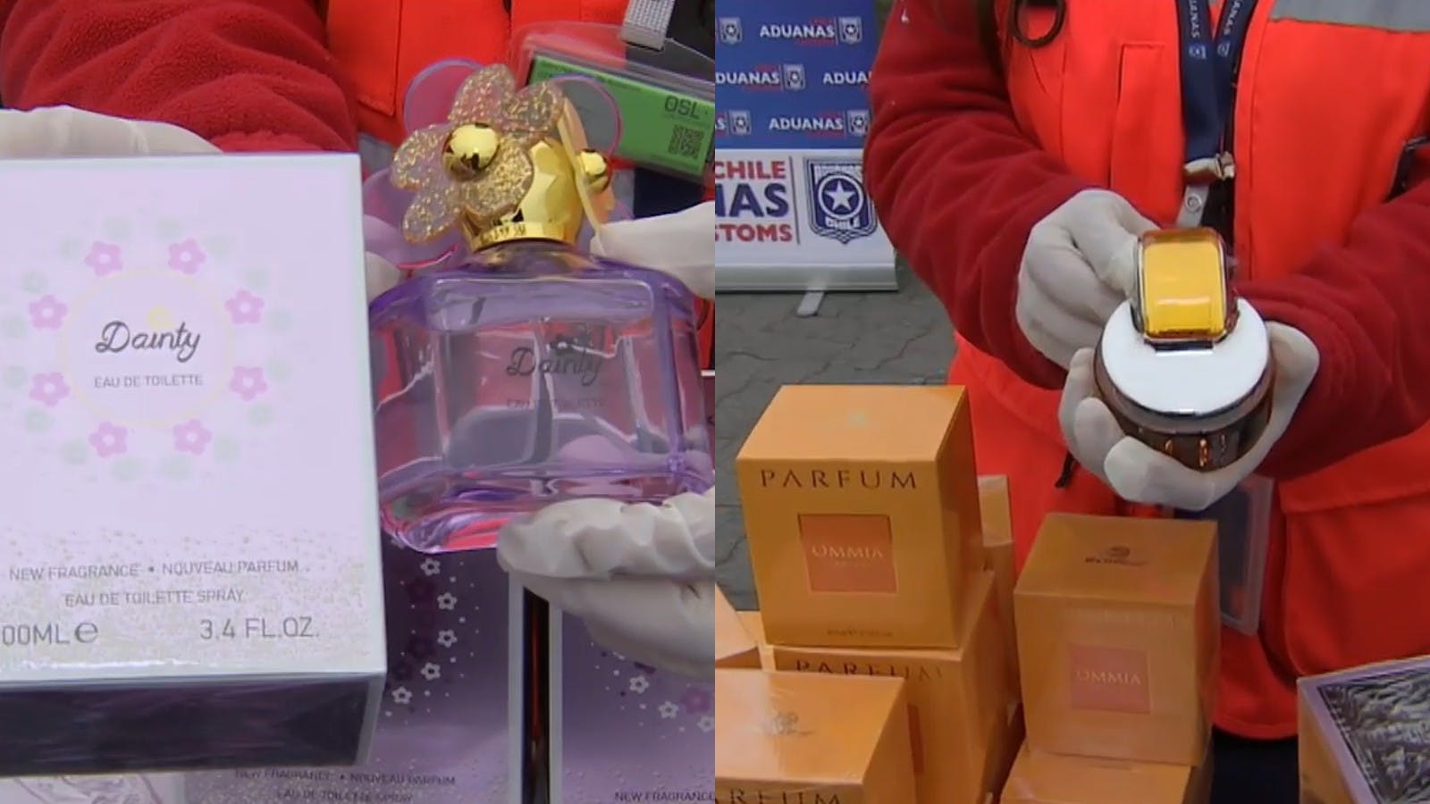 Incautan perfumes de "alta gama" importados desde China