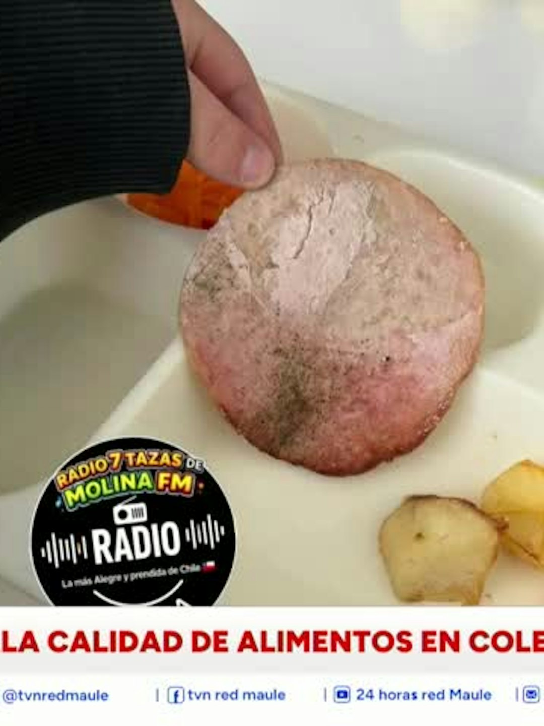 Entregan a estudiantes precaria ración de alimento en colegio de Molina