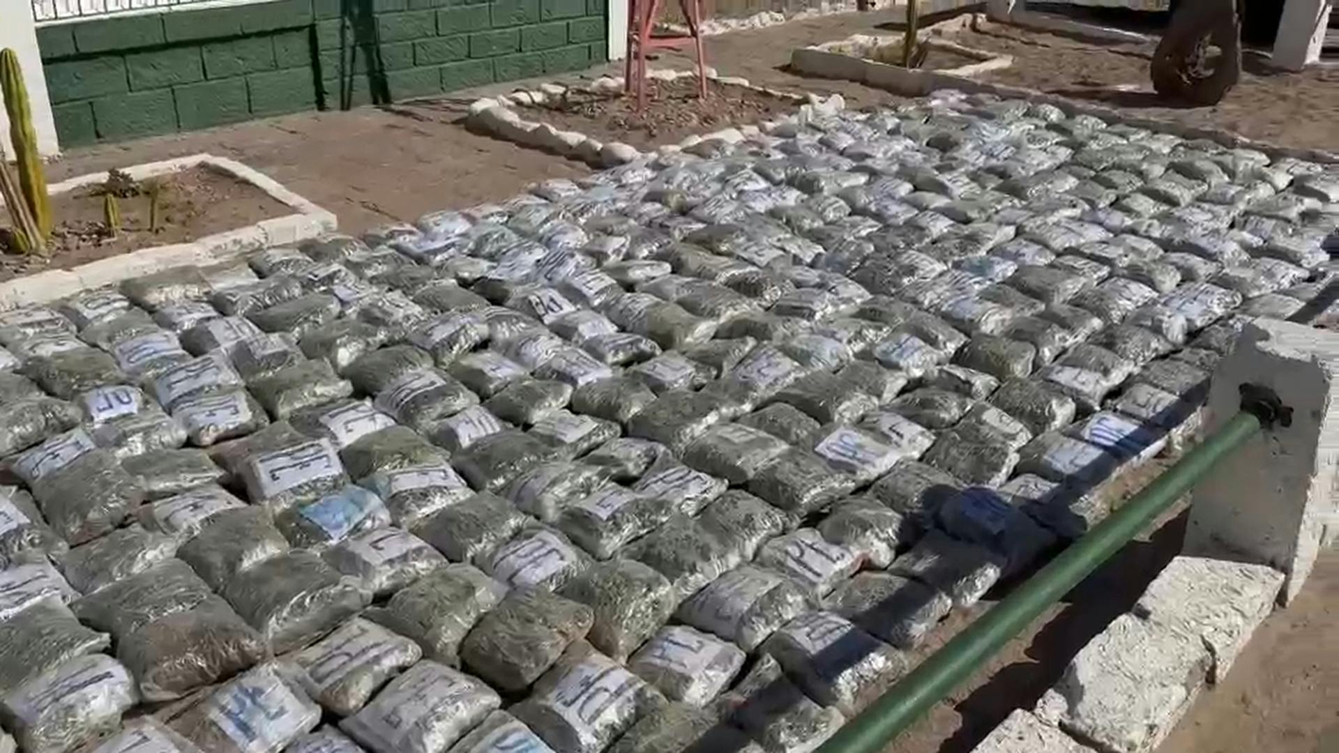 Decomisan casi dos toneladas y media de droga en operativos realizados por Carabineros en la región