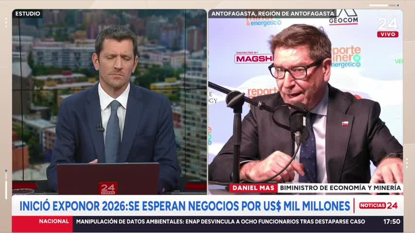 Biministro Mas y Exponor 2026: “Hay un muy buen ambiente, pronegocio”