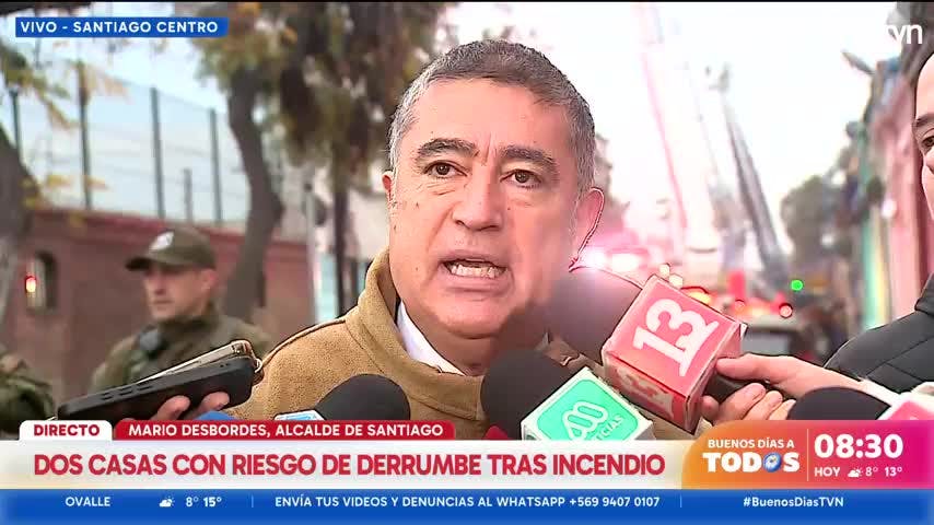 Alcalde denuncia subarriendos tras incendio en casona de Barrio Yungay: hay dos heridos