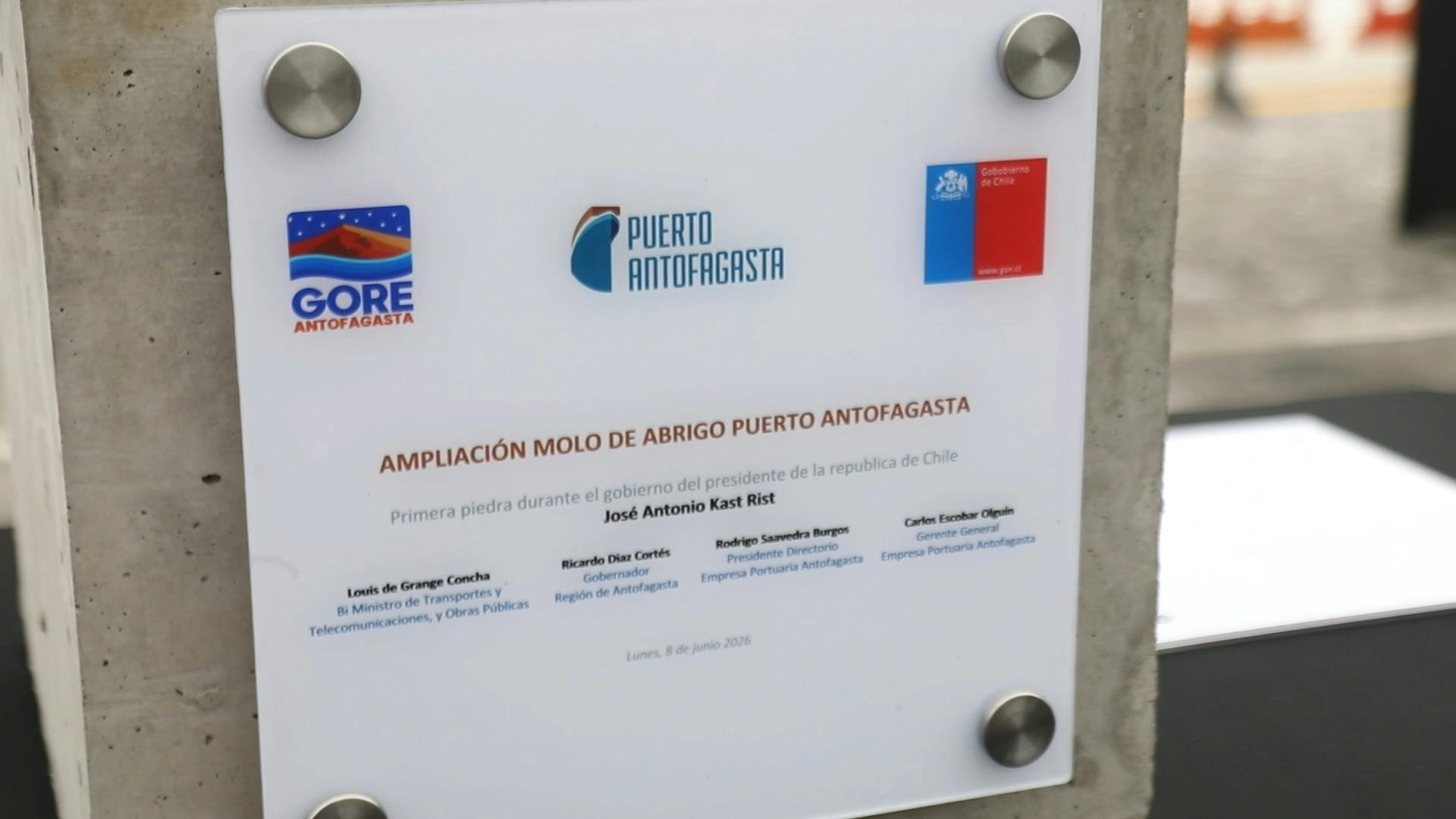 Inician obras de ampliación del puerto de Antofagasta