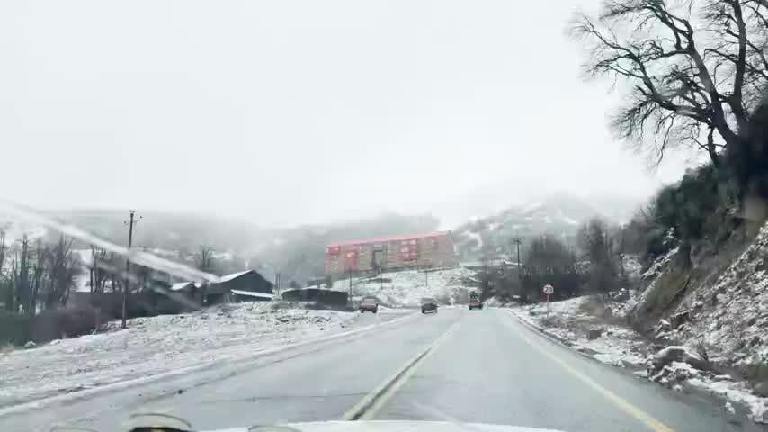 Cayó la primera nevada en Las Trancas