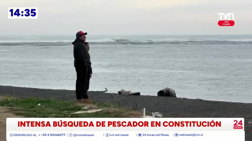 Intensa búsqueda de pescador desaparecido en Constitución