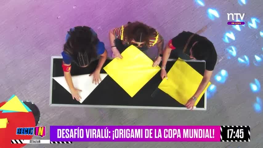 En el Desafío Viralú aprendimos a hacer origami de la Copa Mundial | Efecto N - T03E46