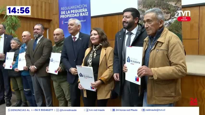 Familias maulinas recibieron títulos de dominio tras años de espera y trámites