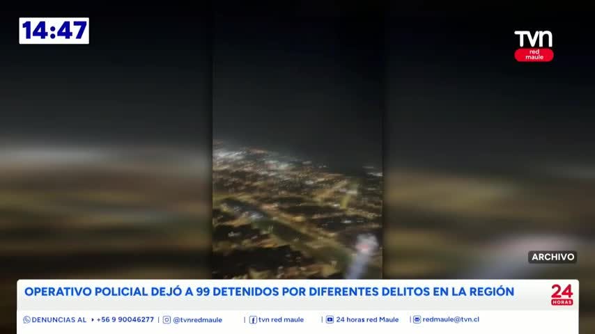 Operativo policial conjunto permitió realizar mas 3 mil controles logrando la detención de cerca de cien personas