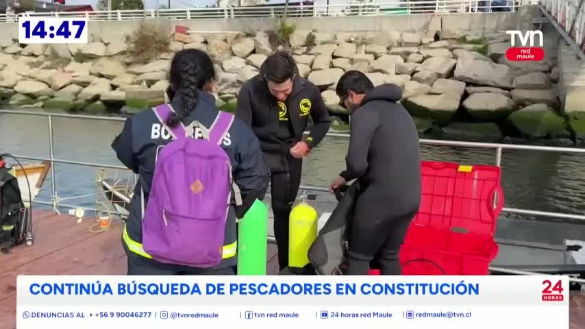 Búsqueda de pescadores desaparecidos mantiene en alerta a Constitución