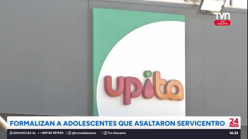 Formalizan a adolescentes que asaltaron servicentro