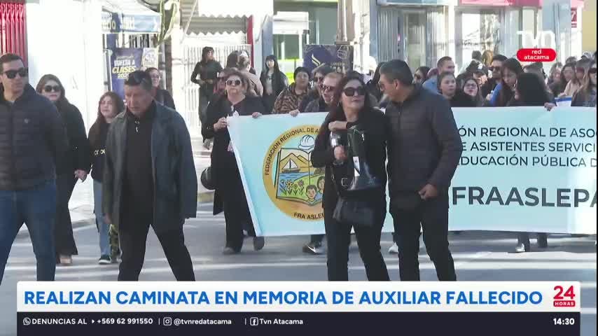 Copiapó: Realizan caminata en memoria de auxiliar fallecido