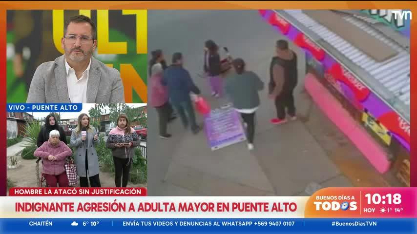 Indignante agresión a adulta mayor en Puente Alto