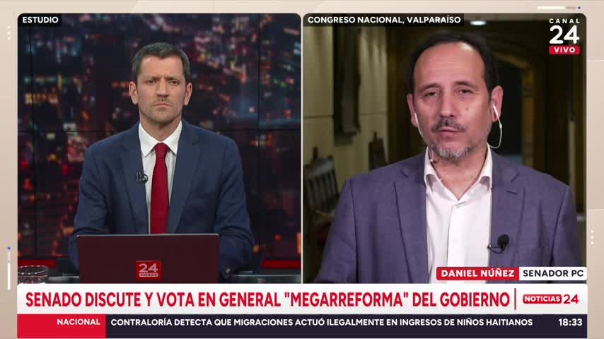 Senador Núñez: “El ministro Quiroz ha preferido pasar la máquina y ganar por un voto”