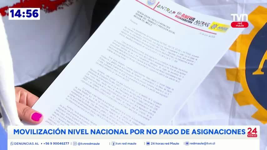 Dirigentes movilizados a nivel nacional acusan el No Pago de Asignaciones