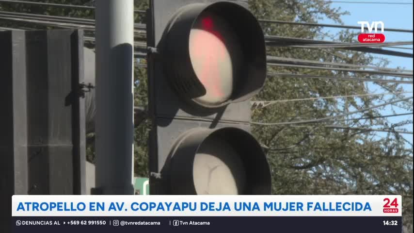 Copiapó: Atropello en Av. Copayapu deja una mujer fallecida