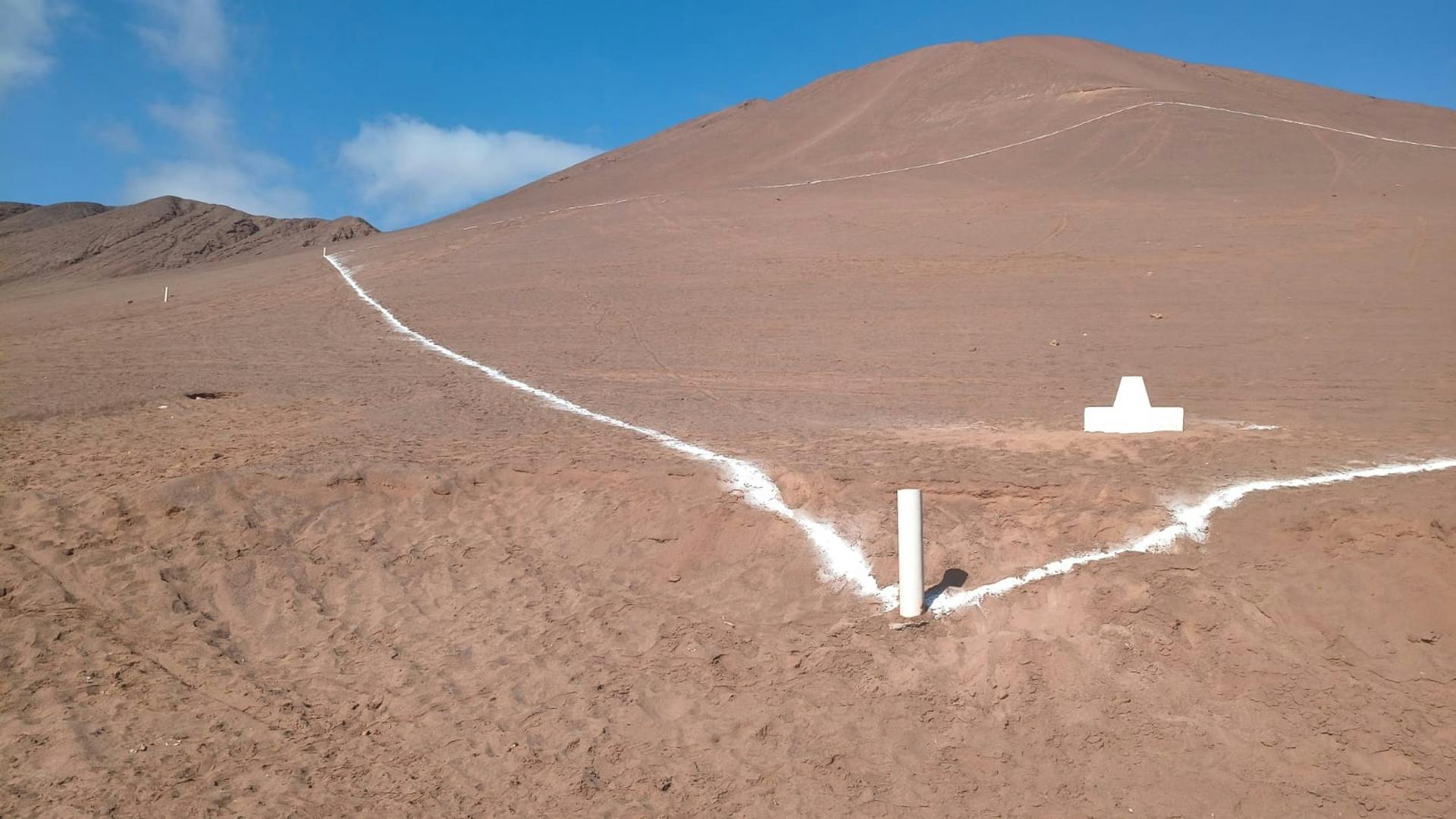 Demarcaciones en cerro alertan a vecinos de el Huáscar