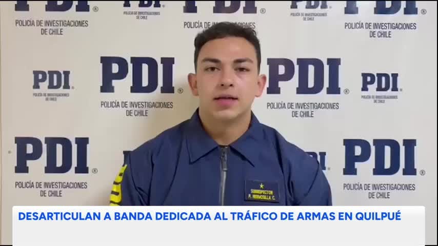 DESARTICULAN A BANDA DEDICADA AL TRÁFICO DE ARMAS EN QUILPUÉ