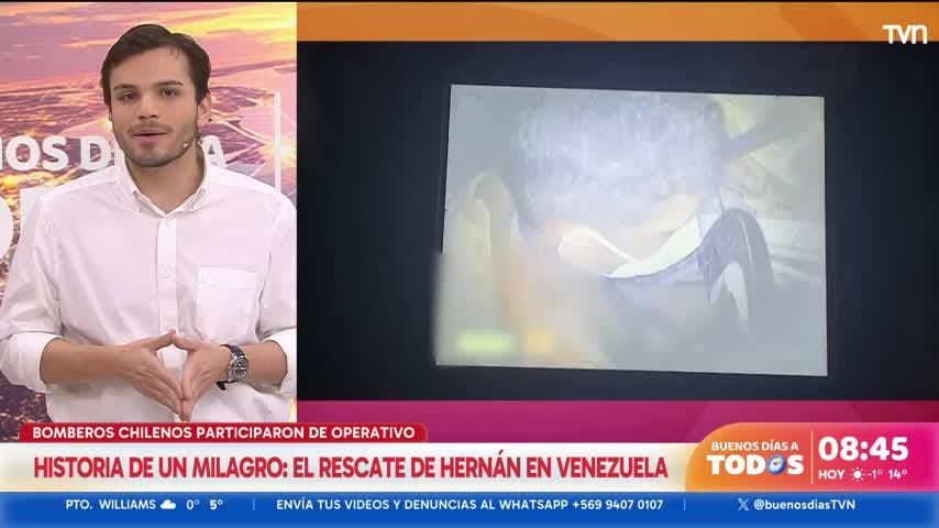 Rescatista chileno detalla milagroso rescate de vigilante desde escombros en Venezuela