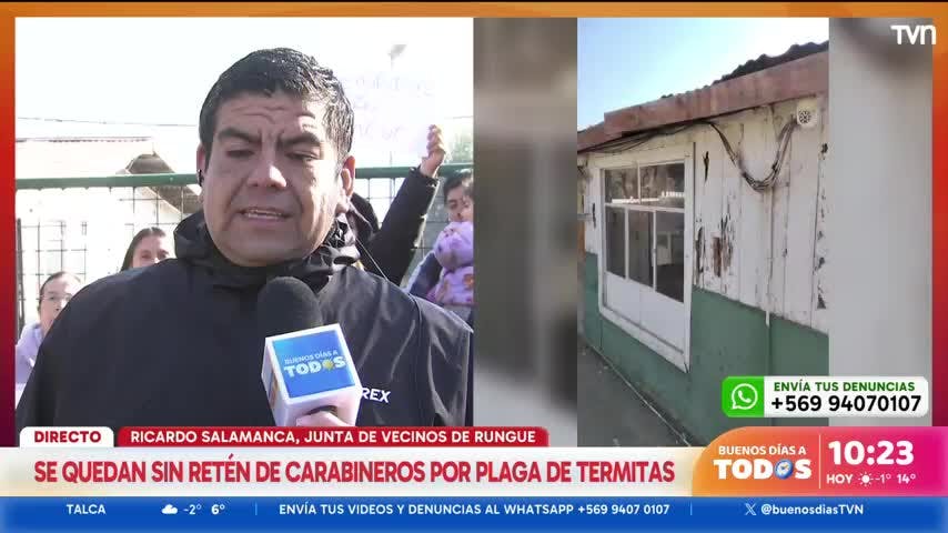 ¡Insólito! Demolerán retén de Carabineros por plaga de termitas y Tiltil se queda sin resguardo policial