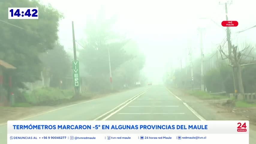 Frío extremo ha marcado el comienzo de Julio en la Región del Maule