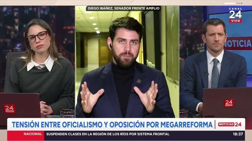 Senador Ibáñez y rol de Quiroz en megarreforma: “Hay un ministro que es bien obtuso, bien ideológico para asumir su rol”