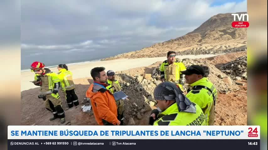 Se mantiene búsqueda de tripulantes de lancha “Neptuno”