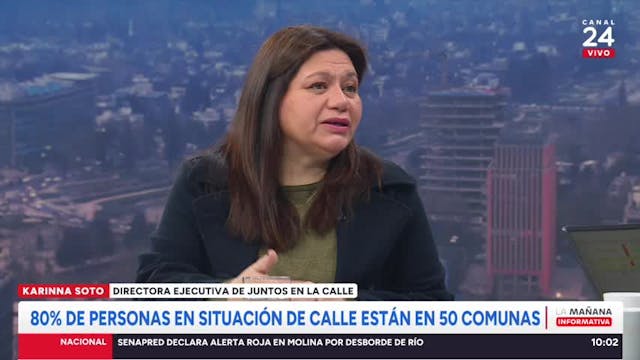 Directora ejecutiva de Juntos en la Calle: las personas sin hogar "viven 20 años menos que el resto"