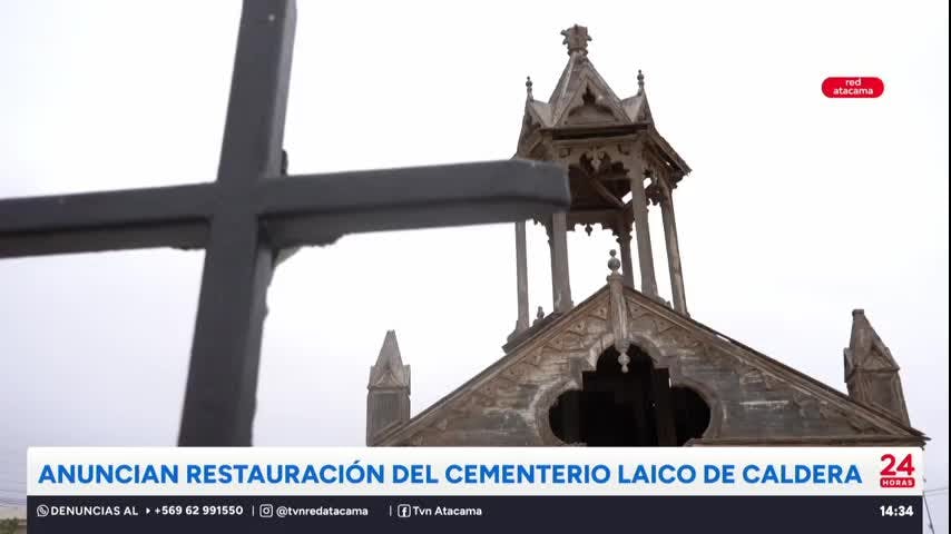 Anuncian restauración del Cementerio Laico de Caldera