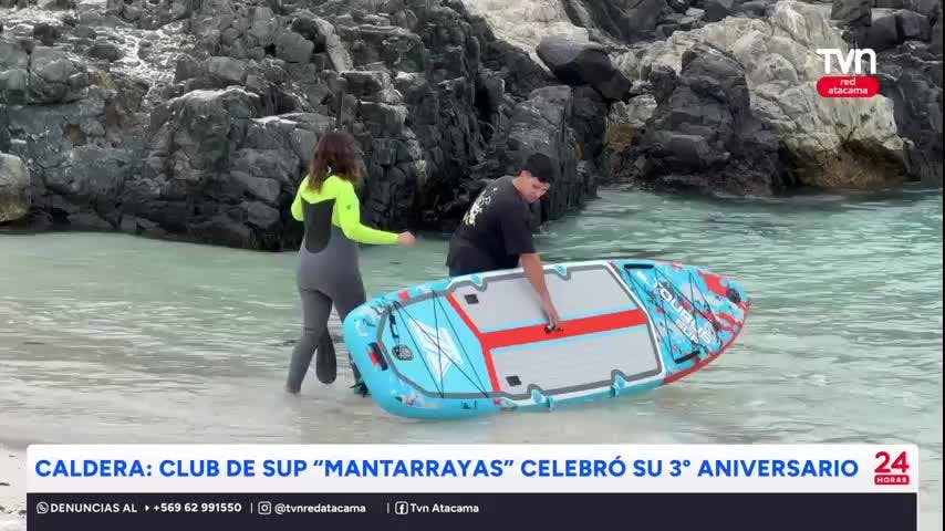 Caldera: club de Sup “Mantarrayas” celebró su 3° aniversario