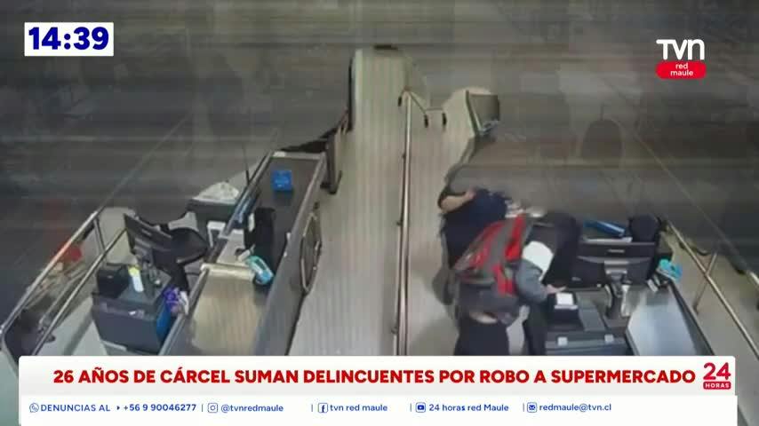 Condenan a dos sujetos que robaron en supermercado en Talca 