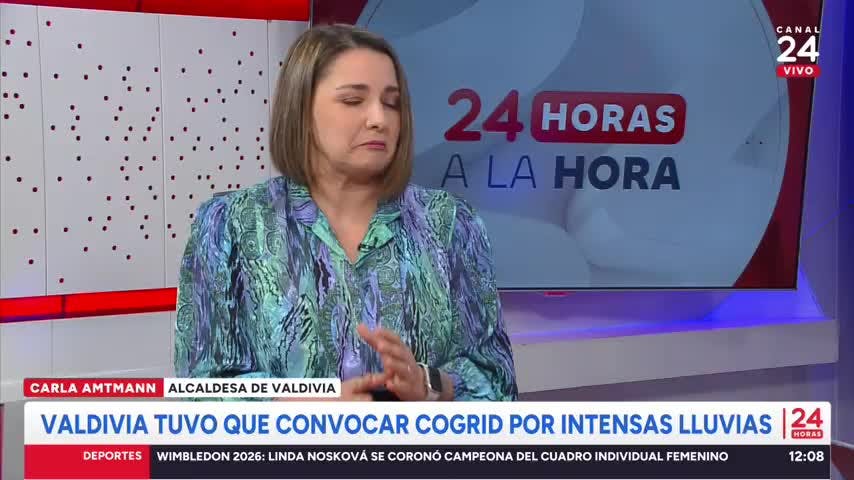 Carla Amtmann por lluvias en Valdivia: "Hasta ahora tenemos 224 personas afectadas"