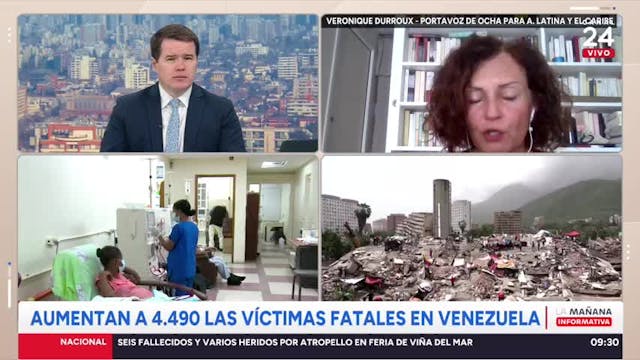 Veronique Durroux alerta por crisis en Venezuela: "Necesitamos seguir movilizando recursos y fondos"