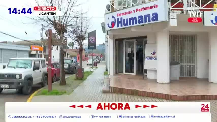 Vecinos de Licantén toman sus precauciones