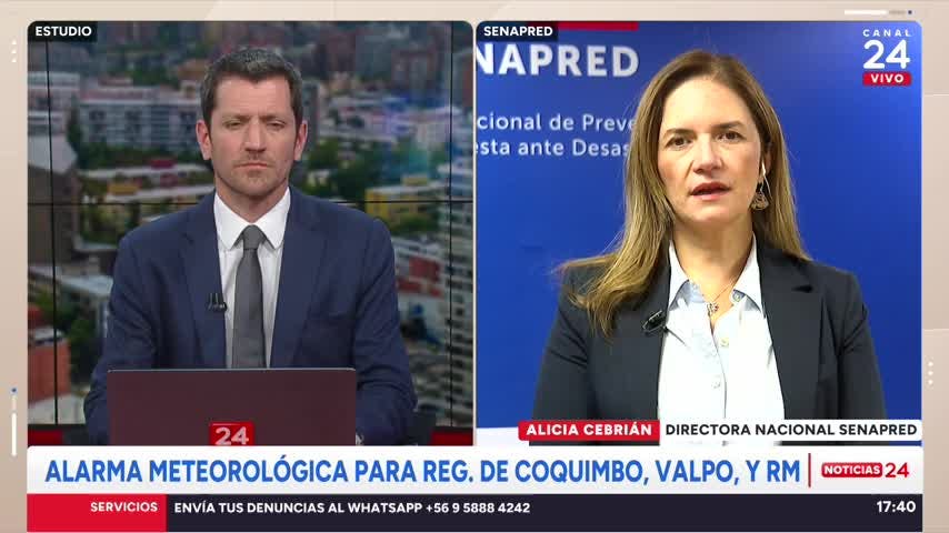 Senapred y medidas ante sistema frontal: “Para que si llegan a ocurrir situaciones de emergencia podamos responder rápidamente”