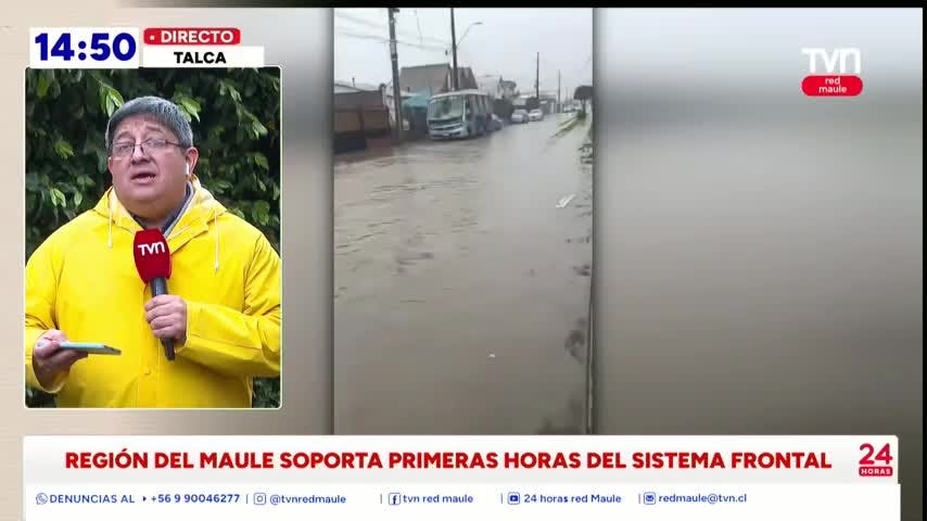 Sistema frontal no registra afectaciones en sus primeras horas