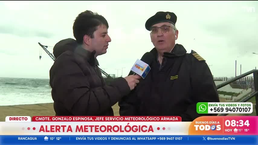 "Olas llegarán hasta 5 metros": violentas marejadas anormales en Viña del Mar 