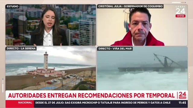 Gobernador de la región de Coquimbo ante sistema frontal pide "evitar el turismo de emergencia"